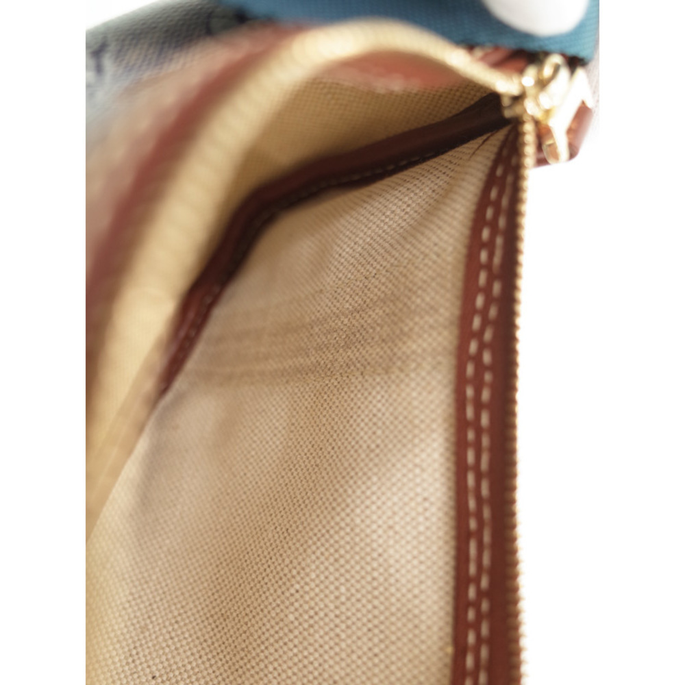 Celine Horse Carriage C Macadam Handbag Blue Brown - image 7